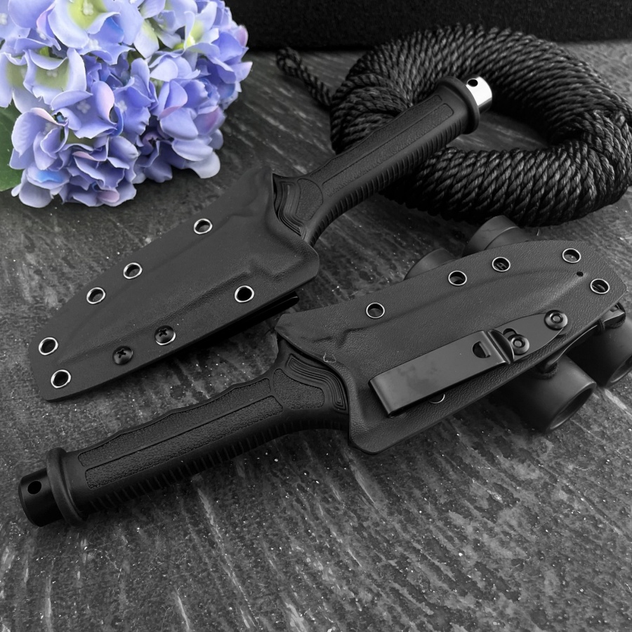 Edc Carry Fixed Blade - High-hardness Straight Knife 7Cr13Mov Blade Nylon