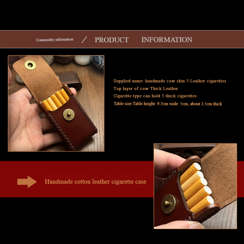 New Leather Smoking Cigarettes - Lighter Insert Zippo のレビューと価格