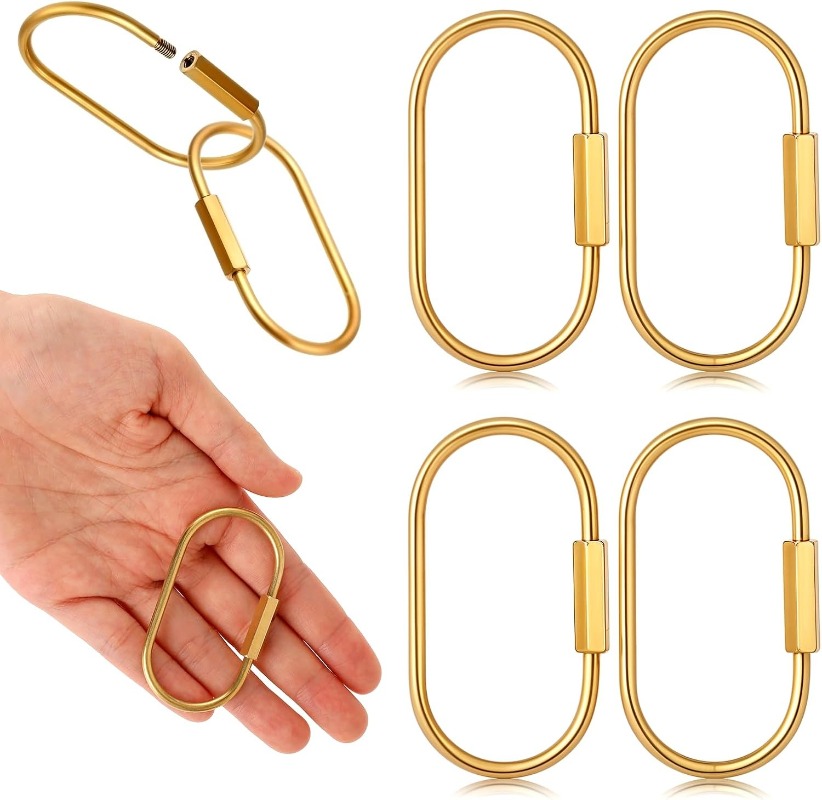 Solid Brass Screw Keychain D-S - Edc Car Carry のレビューと価格