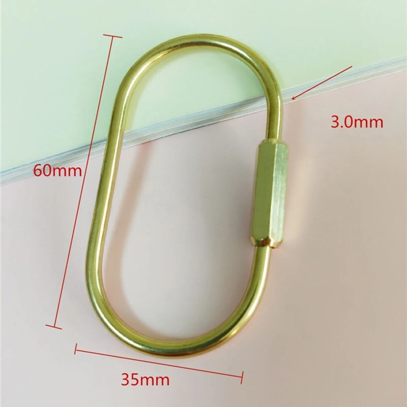 Solid Brass Screw Keychain D-S - Edc Car Carry のレビューと価格