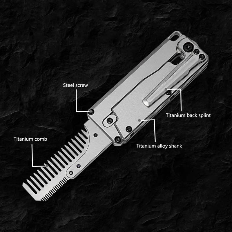 Titanium Alloy Folding Comb Re - Comb Pocket Titanium のレビューと価格