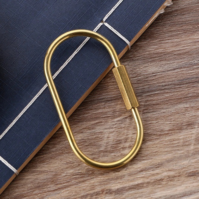 Pure Copper Oval Screw Lock Ke - Edc Car Carry のレビューと価格