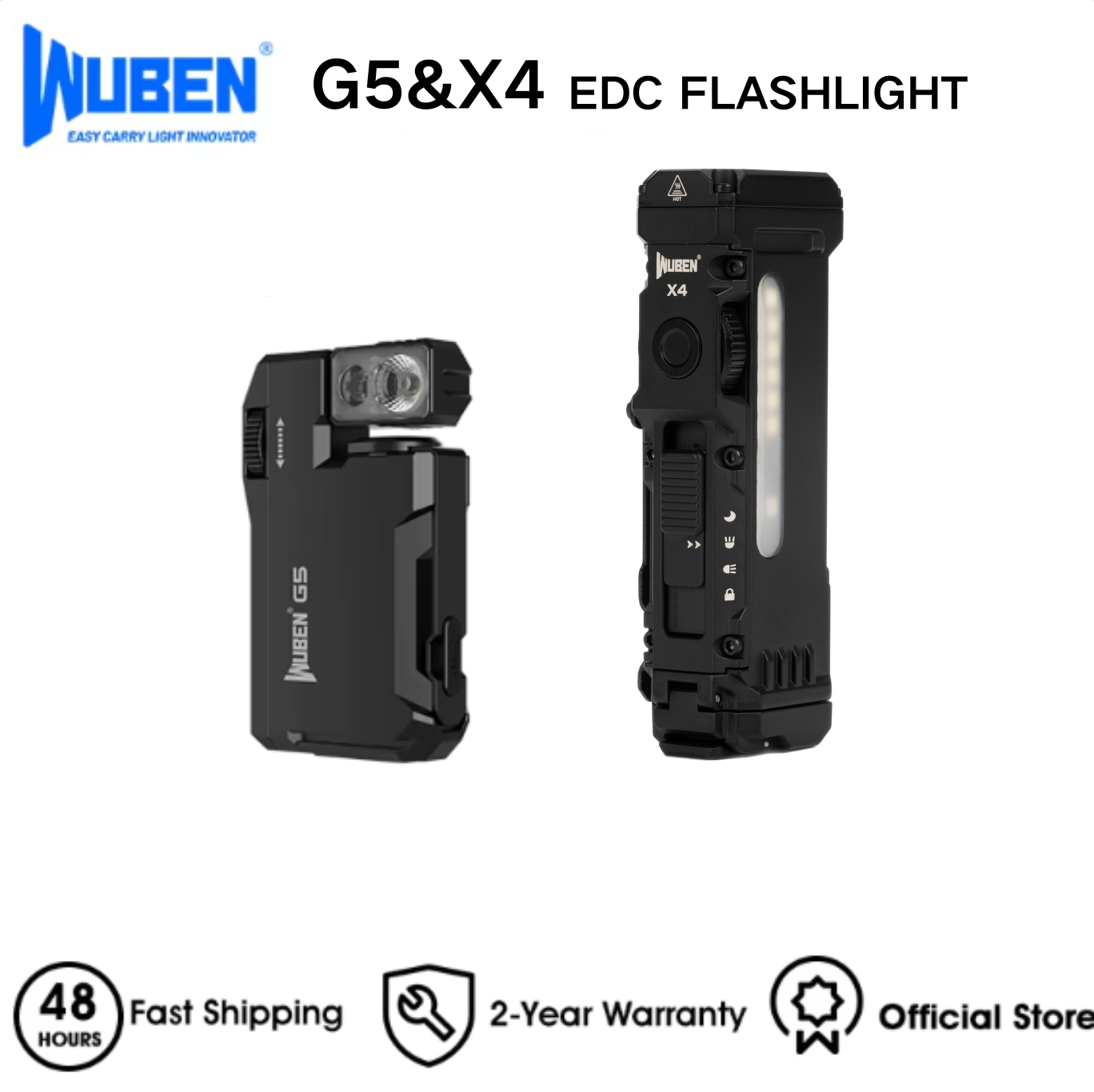 WUBEN X4 & G5 EDC Flashlight B - Edc Every Day Carry おもちゃ のレビューと価格