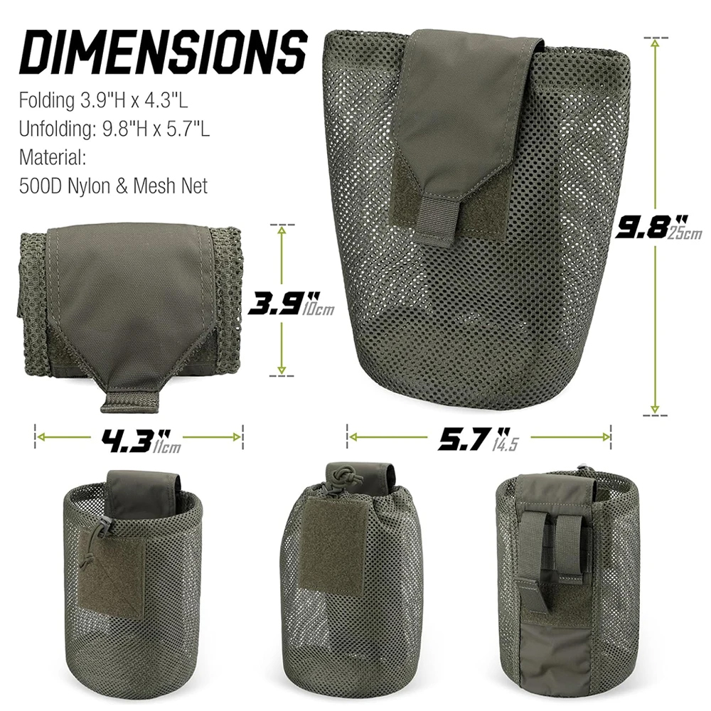 Foldable Molle Dump Drop Pouch - Edc Able Carry のレビューと価格