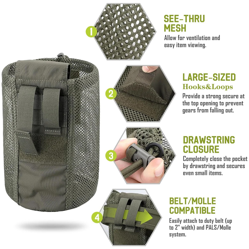 Foldable Molle Dump Drop Pouch - Edc Able Carry のレビューと価格