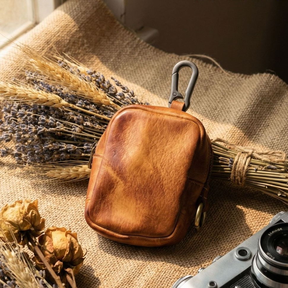 Rugged Vintage Leather Mini Cl - Edc Carry Coins のレビューと価格