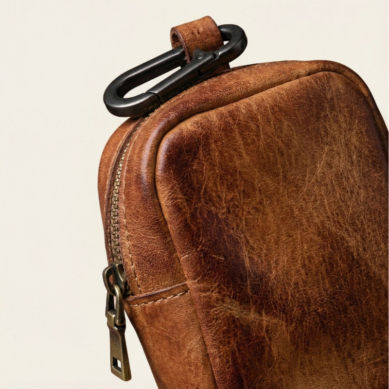 Rugged Vintage Leather Mini Cl - Edc Carry Coins のレビューと価格
