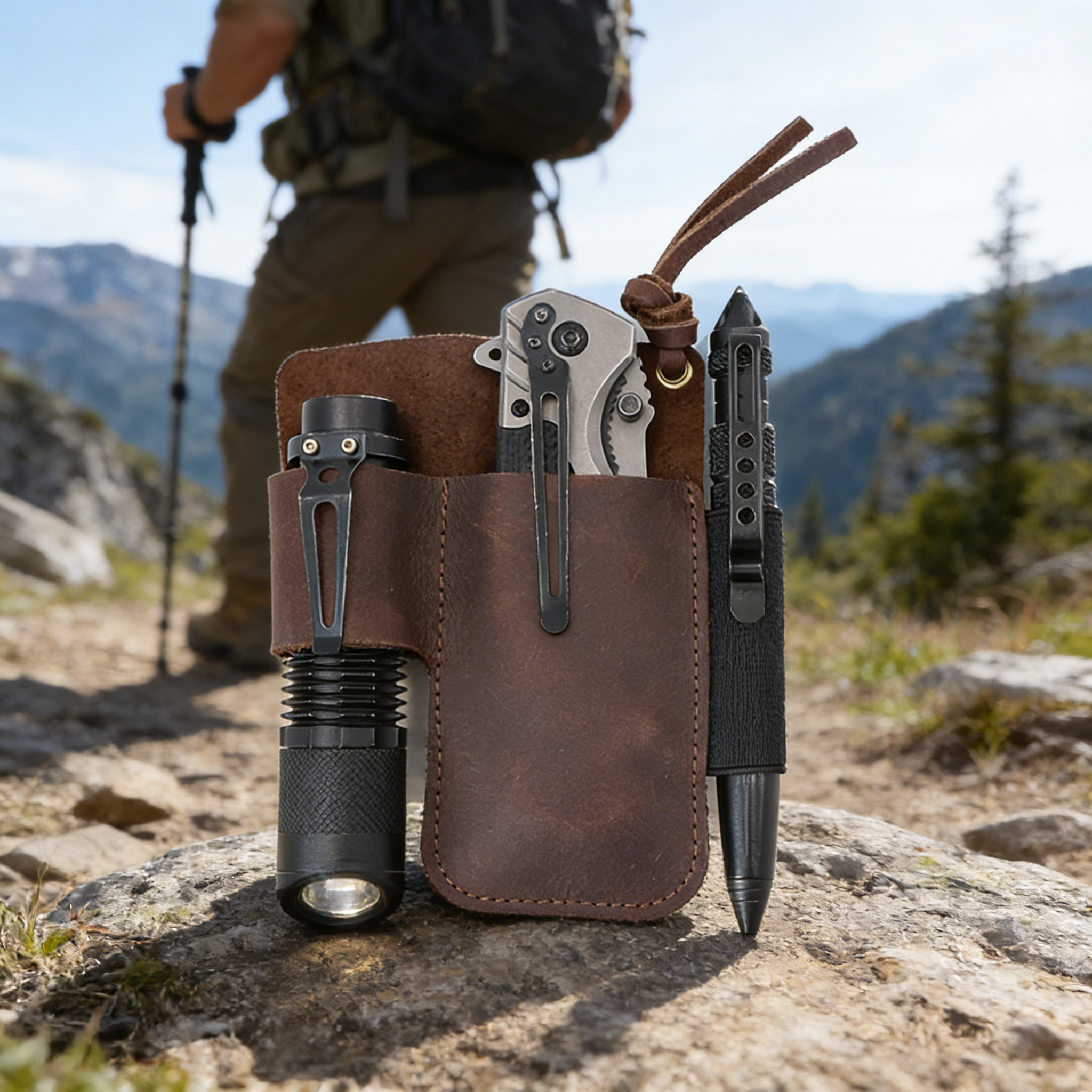 EDC Leather Flashlight Tool Ho - Edc Everyday Carry のレビューと価格