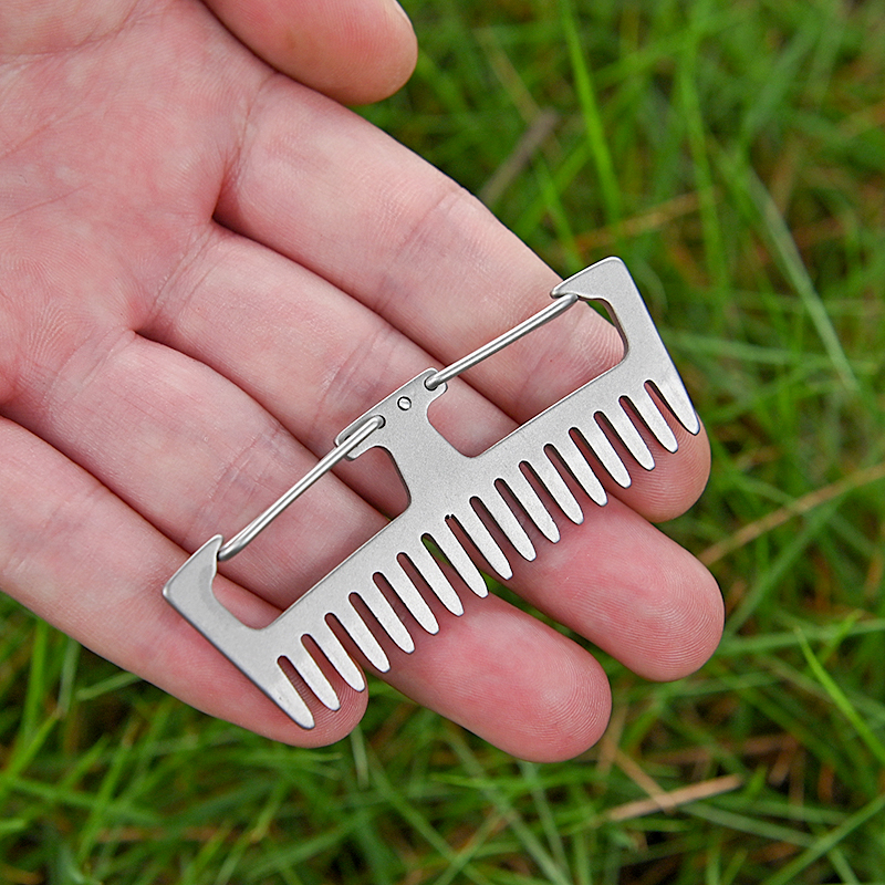Titanium Alloy Comb EDC Multi- - Comb Pocket Titanium のレビューと価格