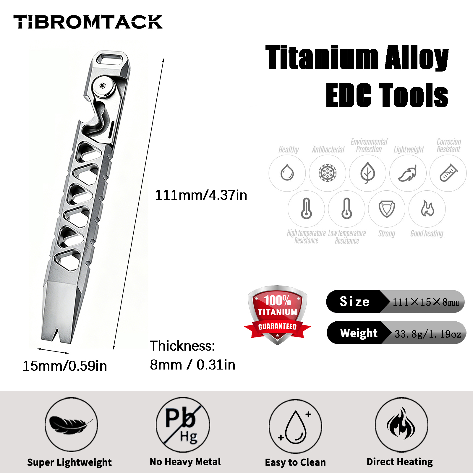 TIBROMTACK Titanium Multi-Func - Edc Every Day Carry おもちゃ のレビューと価格