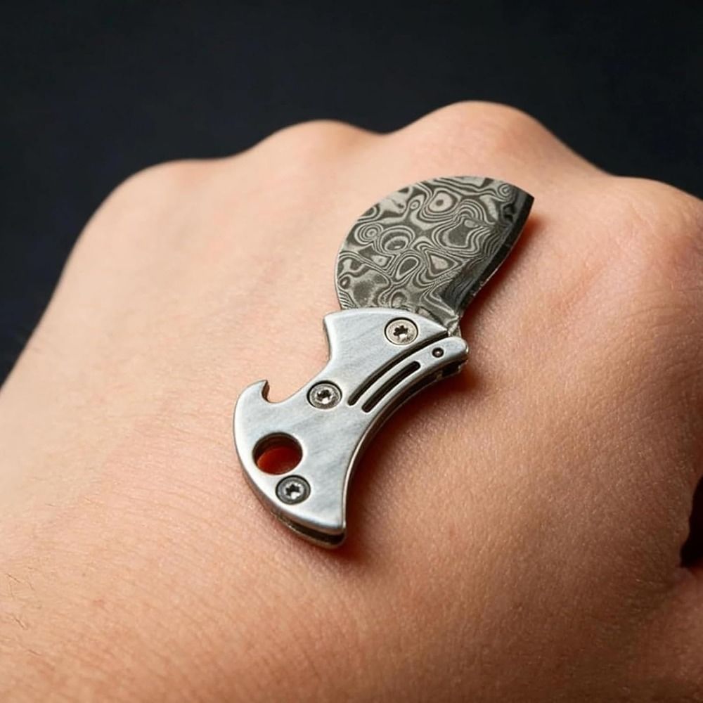 Portable Titanium Material Bot - Edc Every Day Carry おもちゃ のレビューと価格