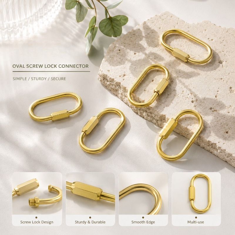 Solid Brass Screw Type D-Ring  - Edc Car Carry のレビューと価格