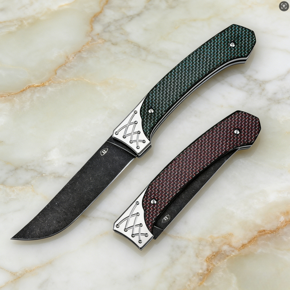 D2 Steel Folding Knife with Ca - Edc Every Day Carry おもちゃ のレビューと価格