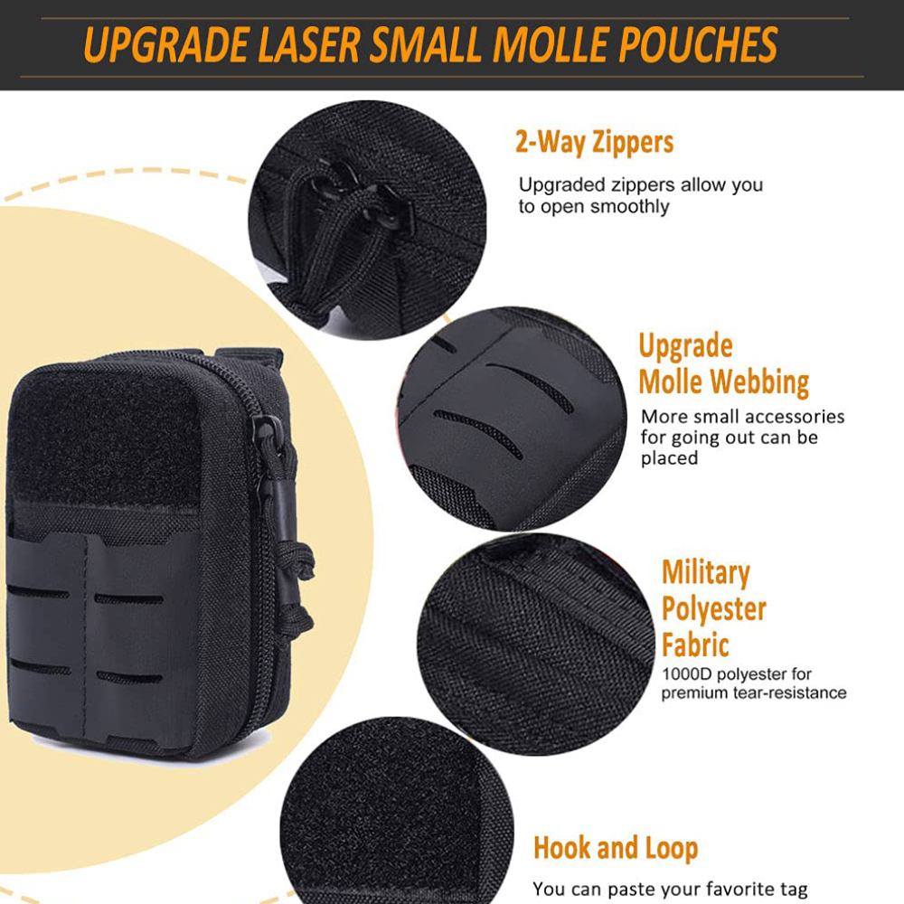 Tactical Mini Belt Pouches, Mu - Edc Everyday Carry のレビューと価格