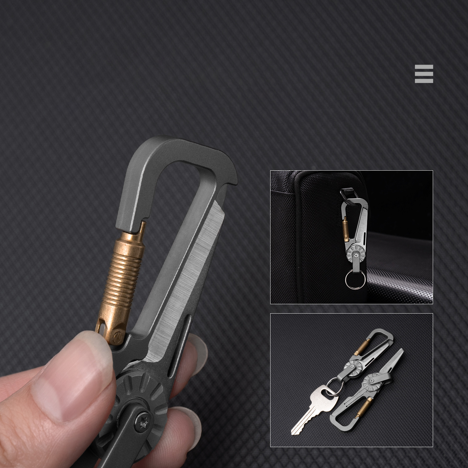 Titanium Alloy EDC Keychain Wi - Edc Car Carry のレビューと価格