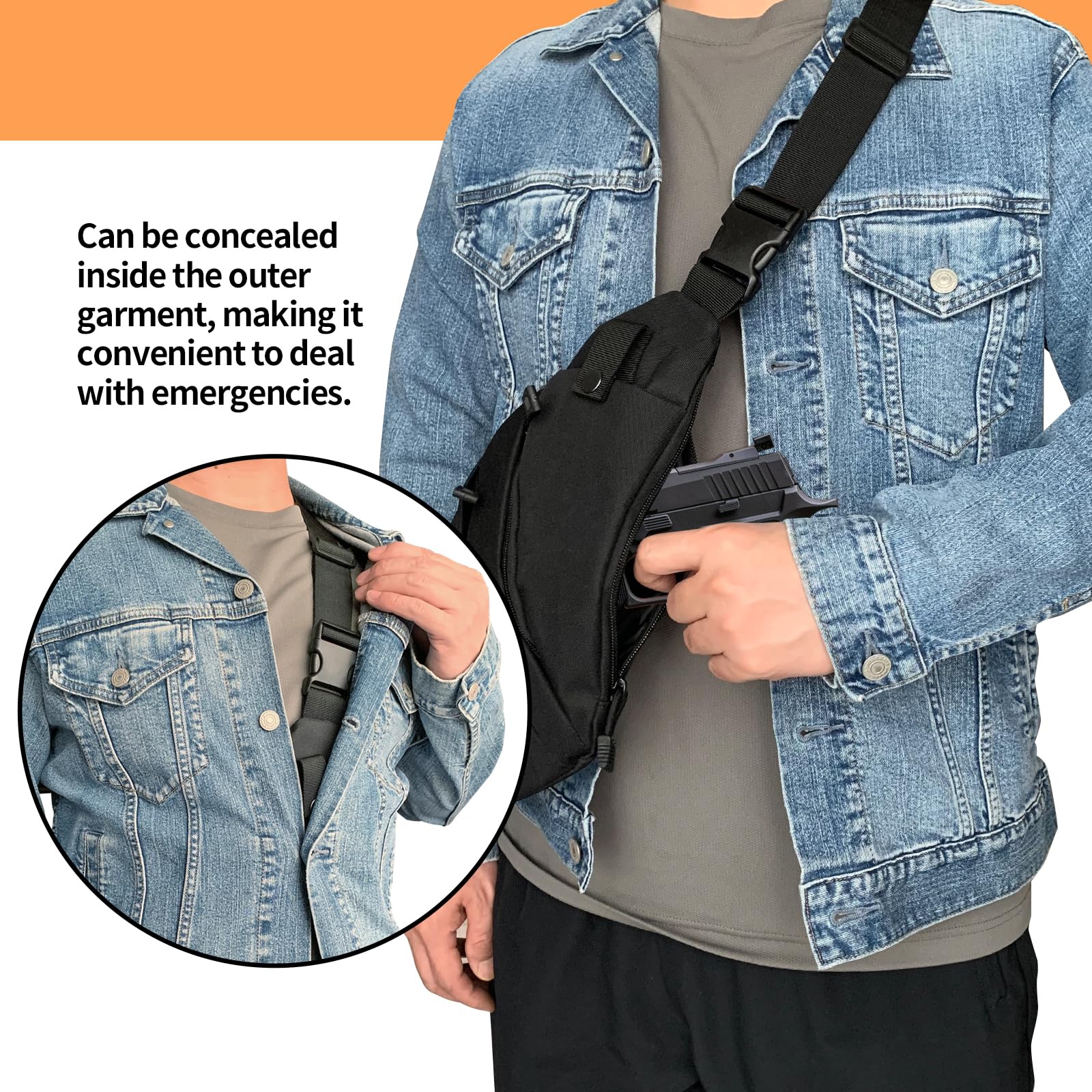 Tactical Crossbody Sling Bag E - Edc Concealed Carry Bag のレビューと価格
