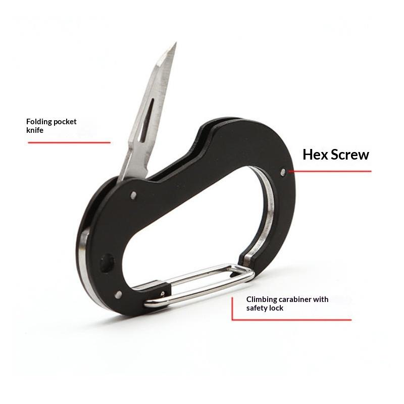 Outdoor Climbing Carabiner Mul - Edc Carry Knife のレビューと価格
